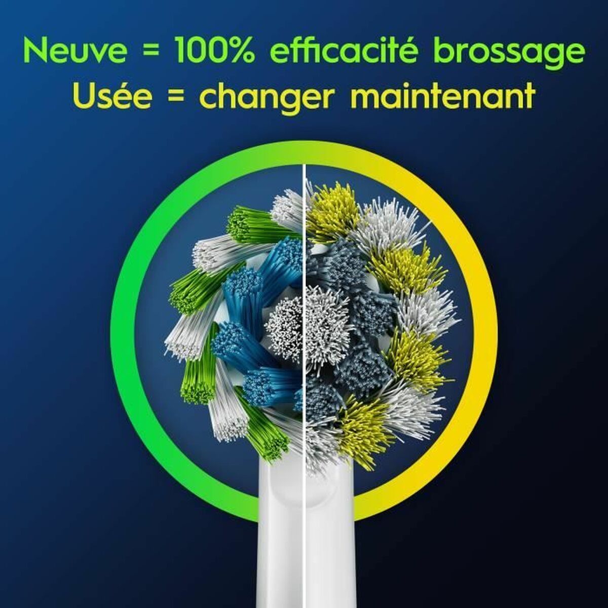 Pakeičiama galvutė Oral-B 6 vnt. Balta